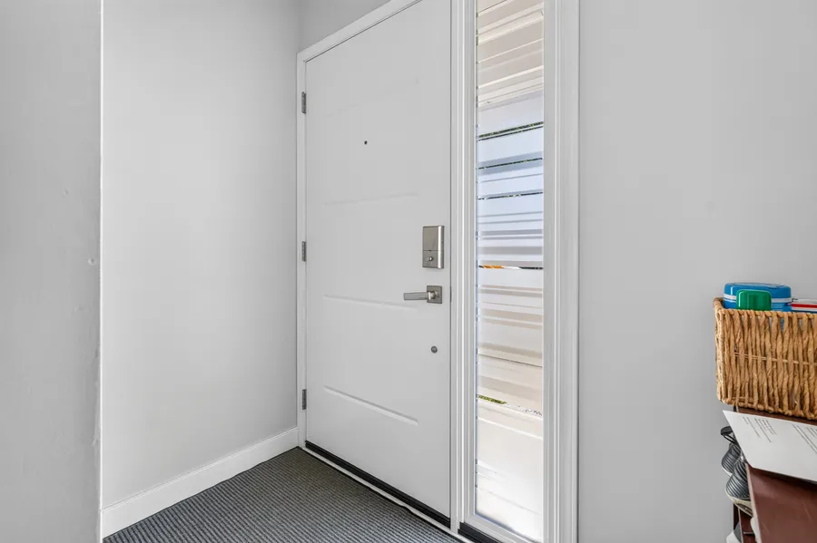 Foyer, new entry door