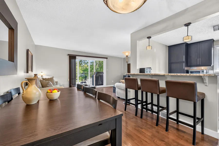 Kitchen pass-through to dining