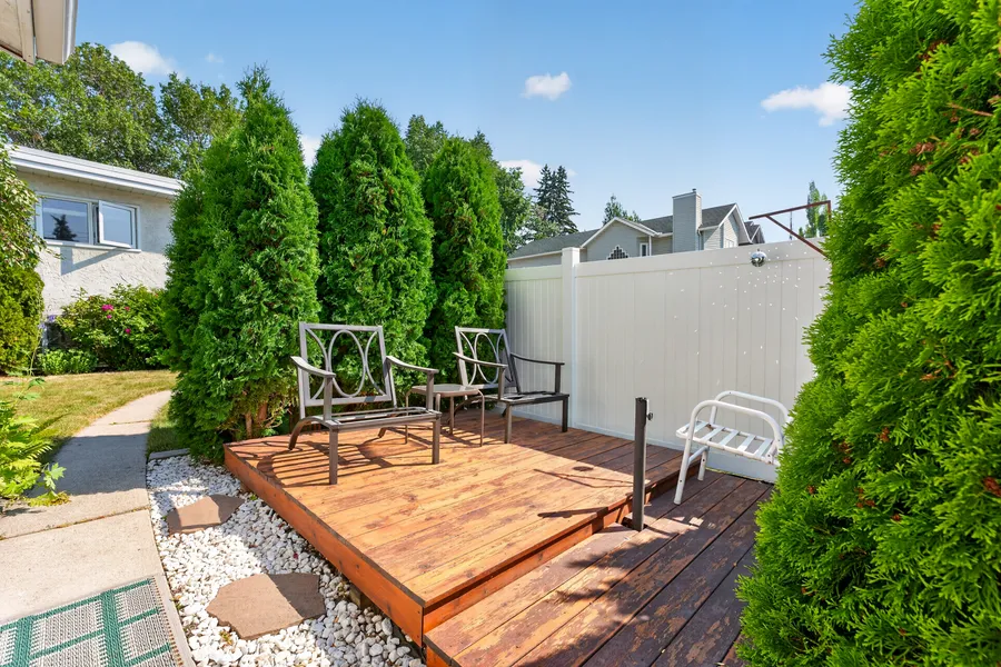 Backyard patio deck